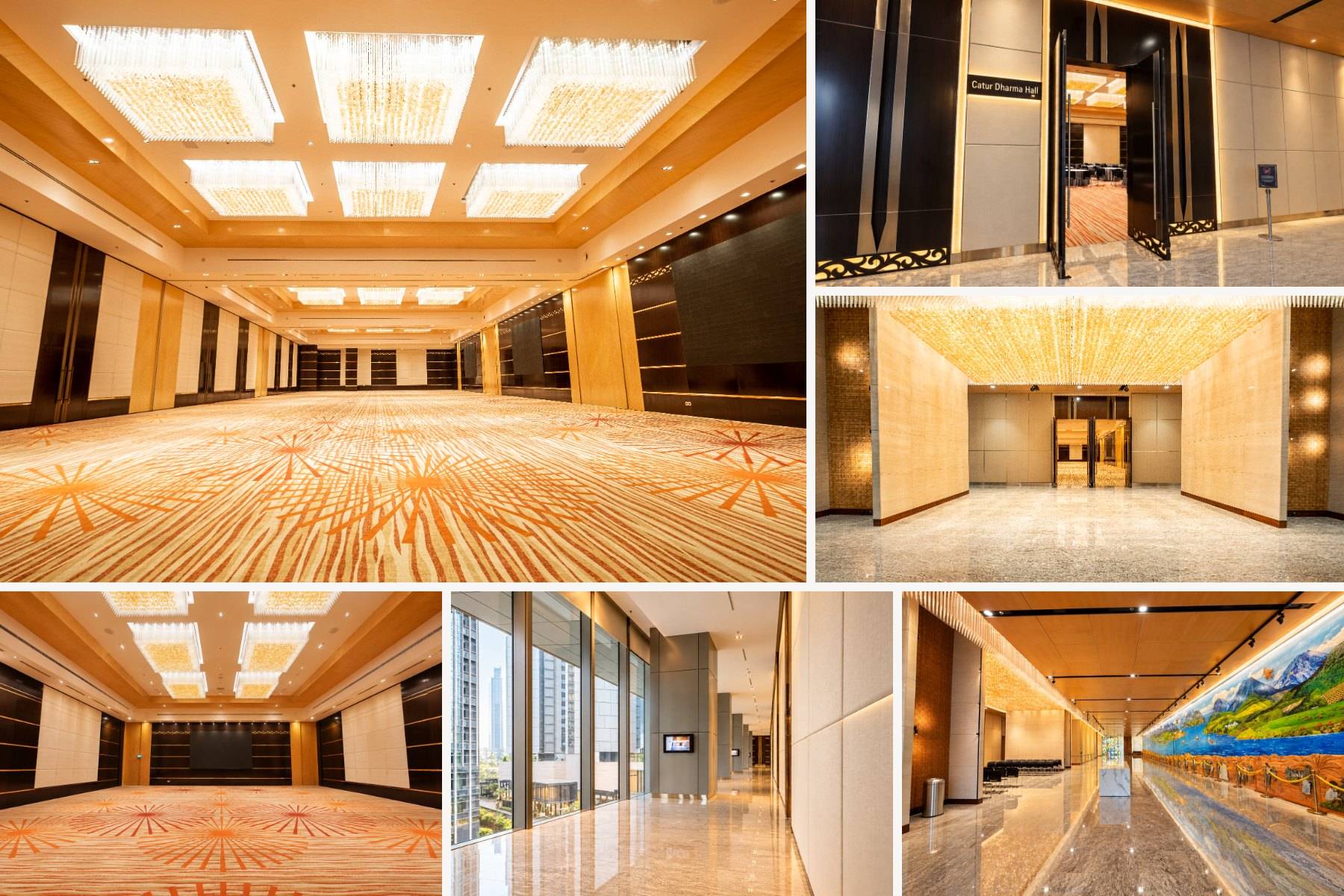 Catur Dharma Hall: main hall, entrance, foyer and pre-function areas